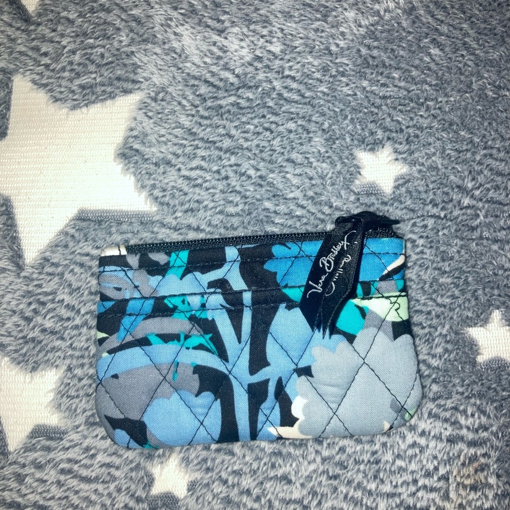 Vera Bradley BLU&BLK card & coin